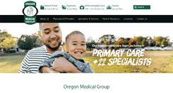 Desktop Screenshot of oregonmedicalgroup.com